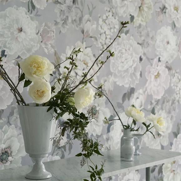 Панно Designers Guild PDG1172/02 Fleur Blanche Platinum