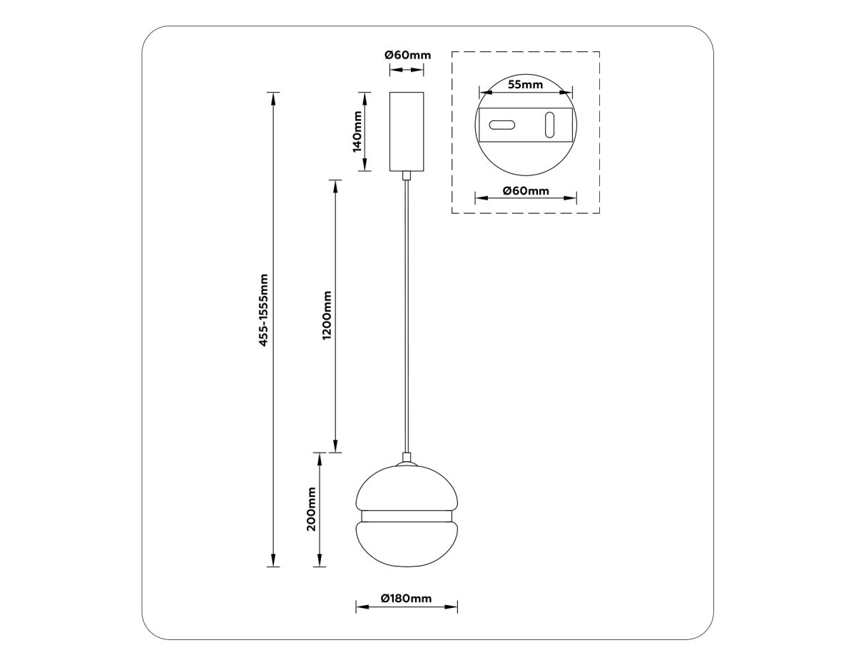 Подвесной светильник Ambrella Light High Light Modern LH11001