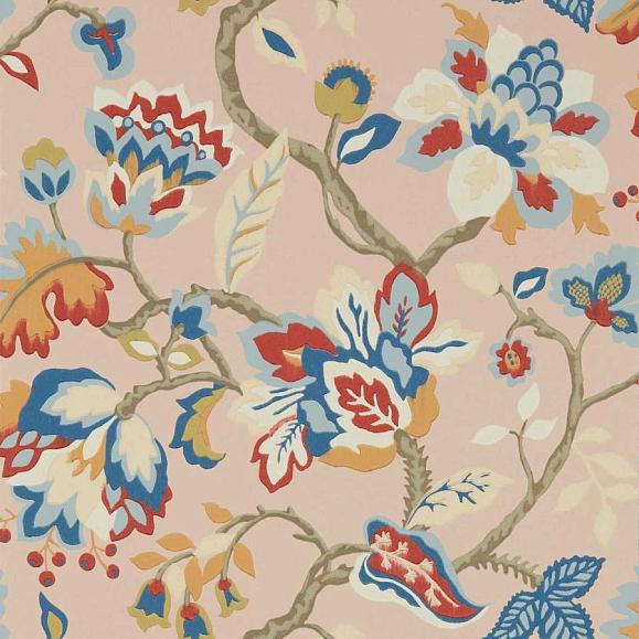 Обои Sanderson 217043 Amanpuri Salmon/Dove Blue