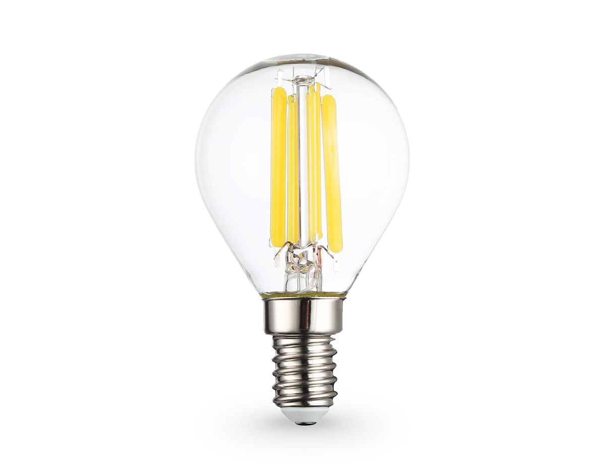 Филаментная светодиодная лампа Ambrella Light Bulbing E14 15W 2700K шар 451533