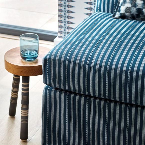 Обои Jane Churchill J189W-02 Priya Stripe Blue