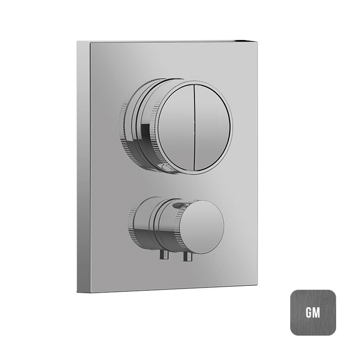 Almar Core Смеситель для душа, встраиваемый, термостатический, цвет: Gun Metal Brushed PVD