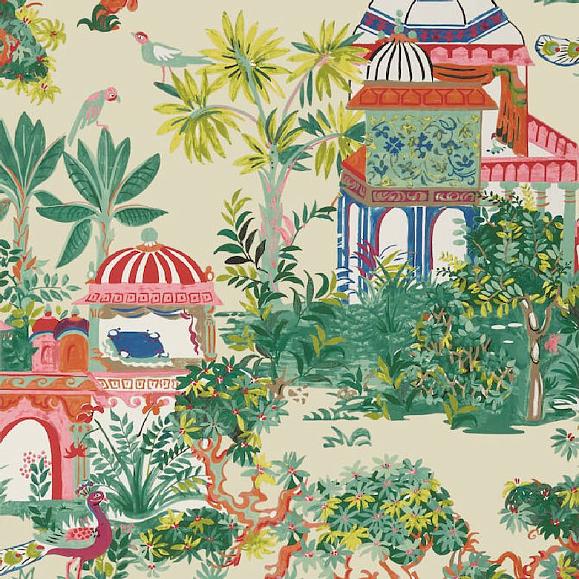Обои Thibaut T20824 Mystic Garden Cream