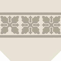 ETRURIA DESIGN VINTAGE Pattern 2: Bordura Lineare Monocolore (Bianco decoro Girgio)