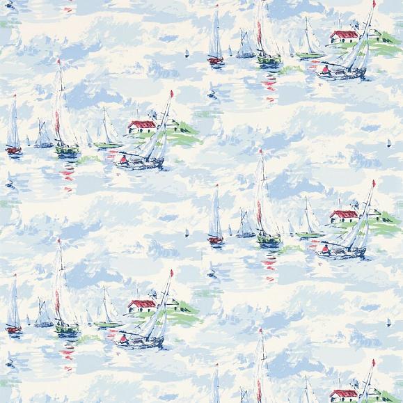 Обои Sanderson 214590 Sail Away Sky Blue