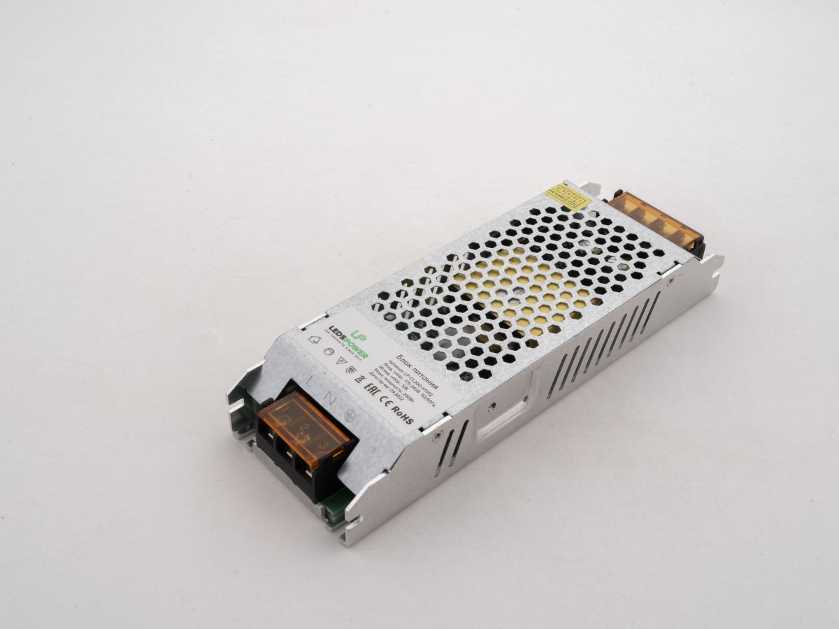 Блок питания LEDS POWER 200Вт 12В ULTRA SLIM 000855