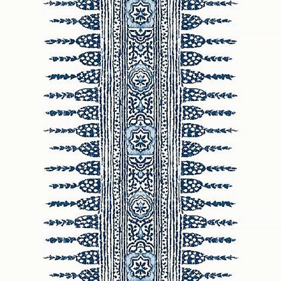 Обои Anna French AT15137 Javanese Stripe Navy and White