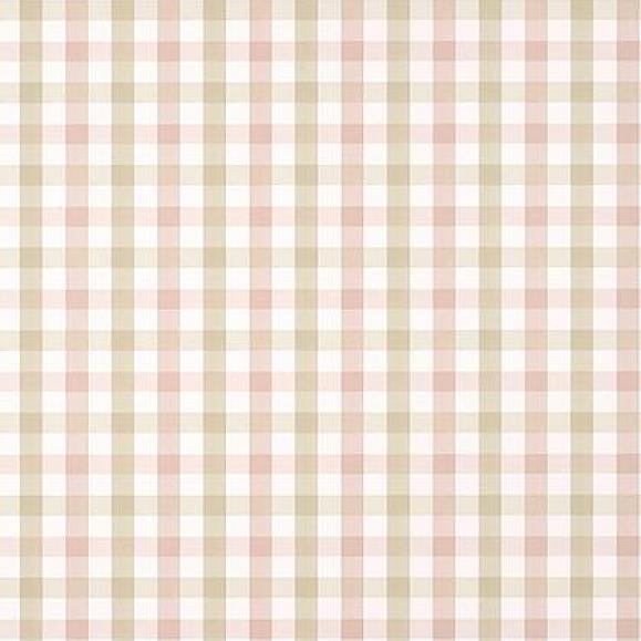 Обои Anna French AT15149 Saybrook Check Pink and Beige