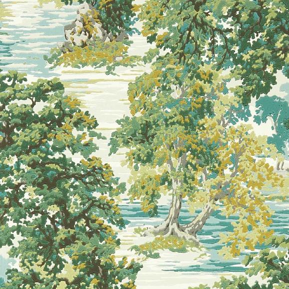 Обои Sanderson 217220 Ancient Canopy Sap Green
