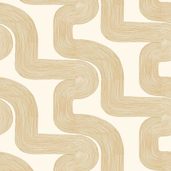 Панно Caselio 104771003 Curving Lines Beige