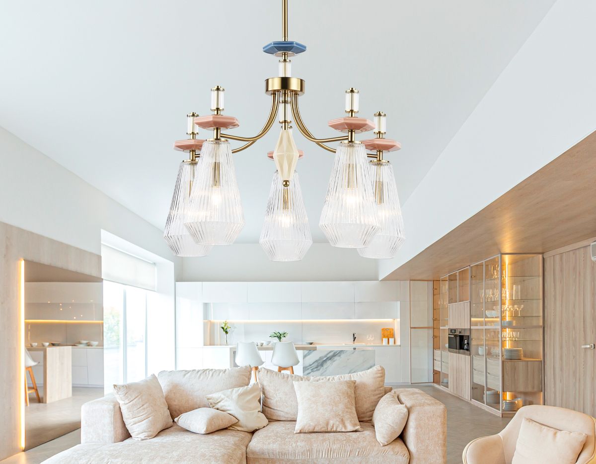 Люстра на штанге Ambrella Light High Light Ceramo Modern LH53183