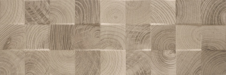 Плитка настенная Daikiri Brown Wood Kostki Struktura 25х75