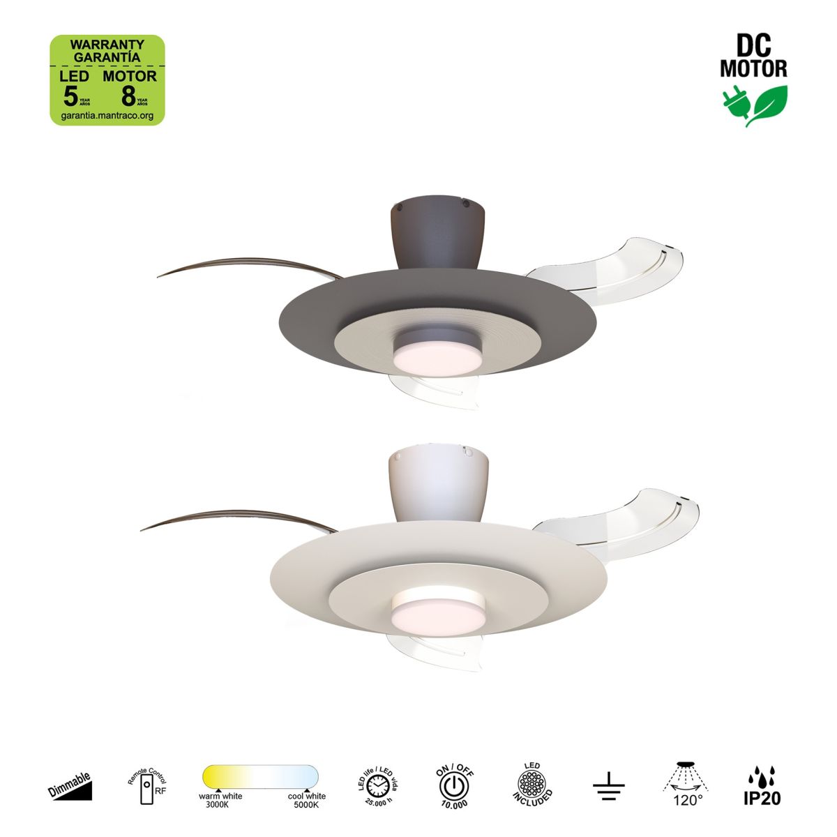 Люстра-вентилятор Mantra Kyoto 9517