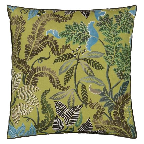 Подушка CCDG1454, Brocart Decoratif Velours, Moss, Designers Guild 55 x 55см