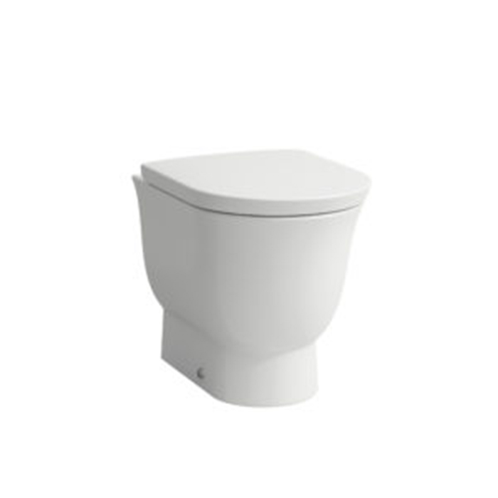 Laufen New Classic Унитаз моноблок безободковый 70х37х44см, выпуск универсальный, цвет: белый