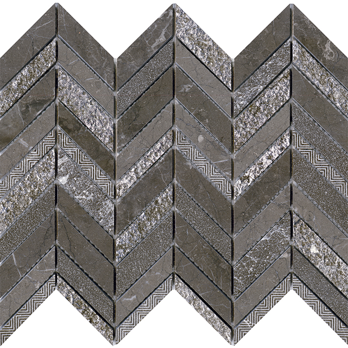 Victorian Chevron Brown 25,2x30,4x1