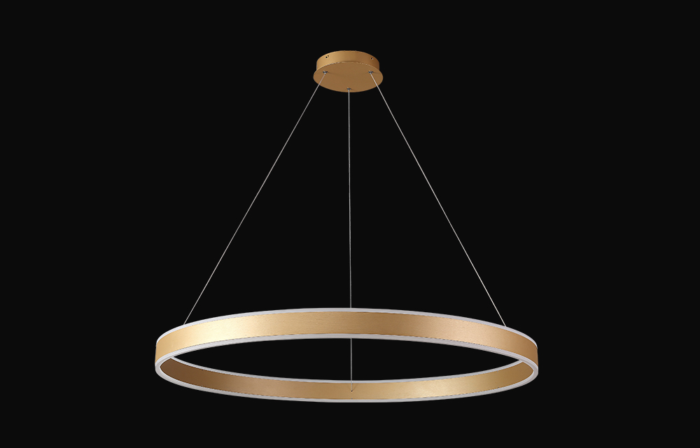 Подвесной светодиодный светильник Crystal Lux MUCHOS SP88W LED D1000 GOLD