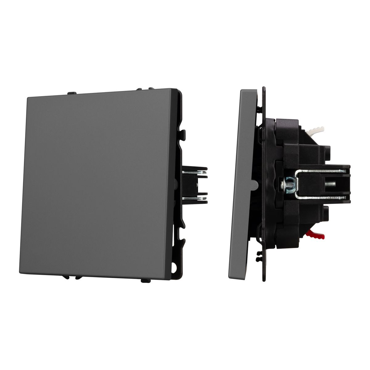 Выключатель звонковый 1 кл софт-тач серый базальт Arlight SWT-MKR1-SFPL-GR (250V, 10A) 054272(2)