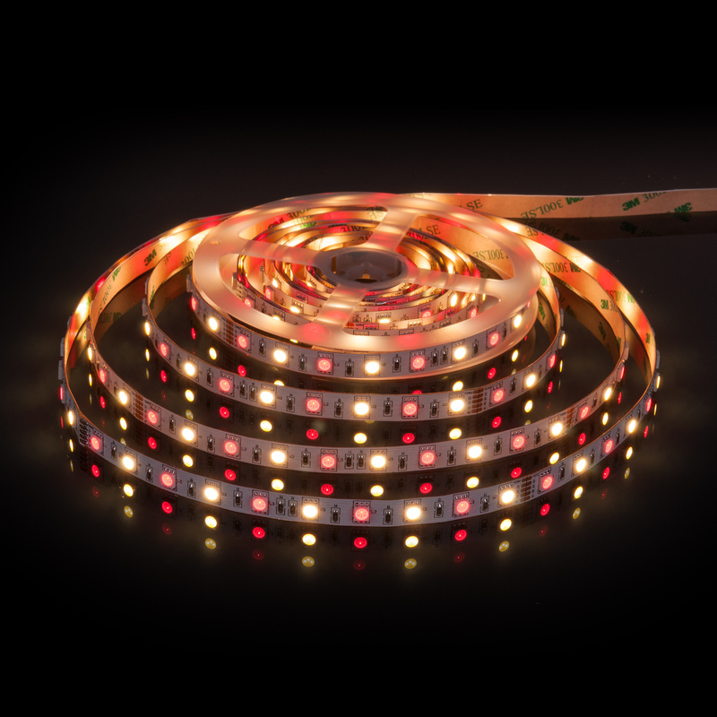 Светодиодная лента Elektrostandard 24V 14,4W 60Led 5050+5050 IP20 MIX RGB/теплый белый, 5м 4690389172250 a053728