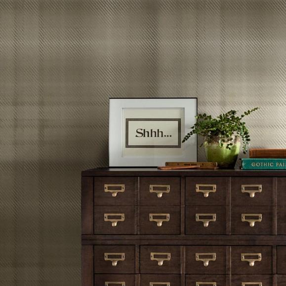 Обои York HO2159 Sterling Plaid Neutral