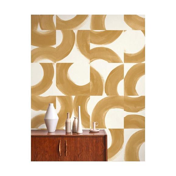 Обои Casadeco 88452414 Not A Circle Jaune d'or