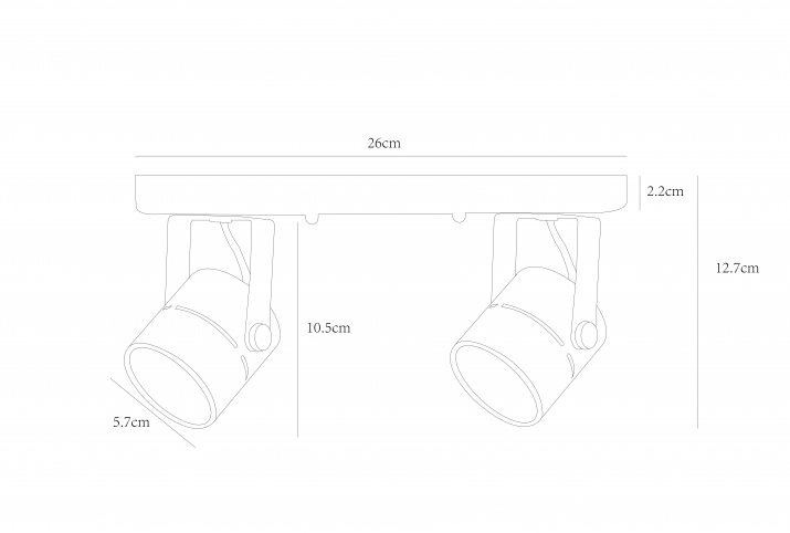 Спот Arte Lamp Mizar A1311PL-2WH