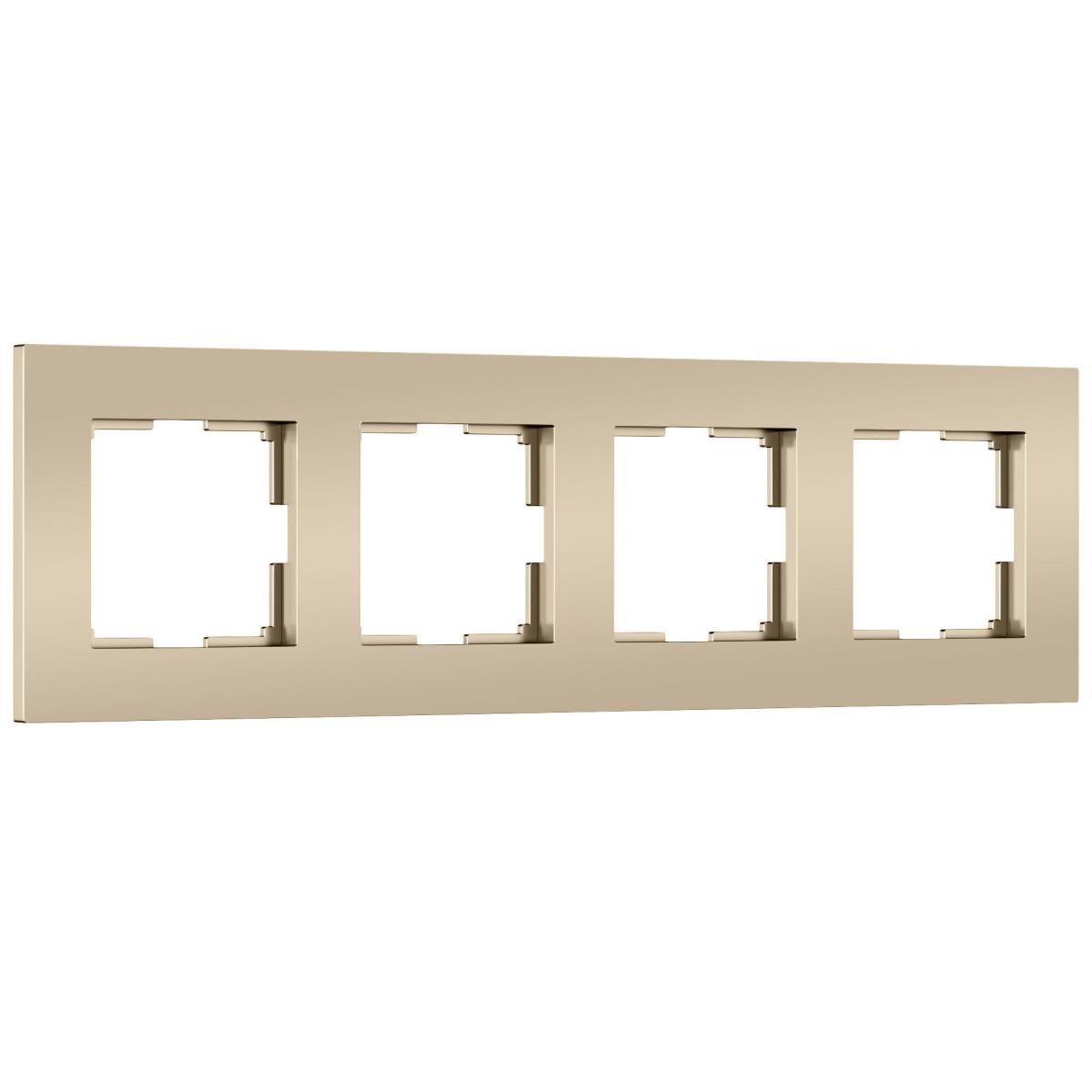 Рамка на 4 поста Werkel Slab (шампань софт) W0042911 4690389218446 a071627
