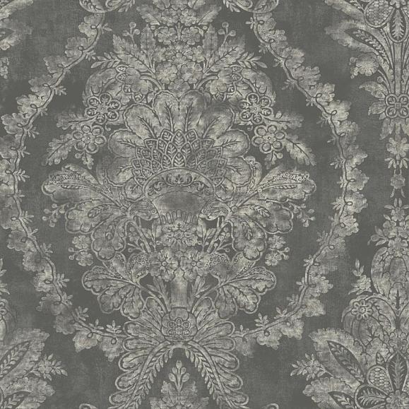 Обои York KT2216 Charleston Damask Grey