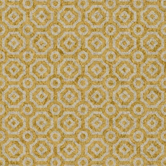 Обои Cole & Son 118/10022 Queen's Quarter Metallic Silver on Metallic Gold