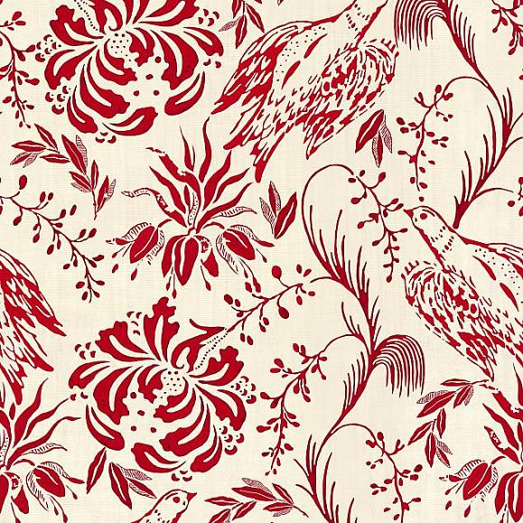 Обои Mind the gap WP30014 Folk Embroidery Crimson