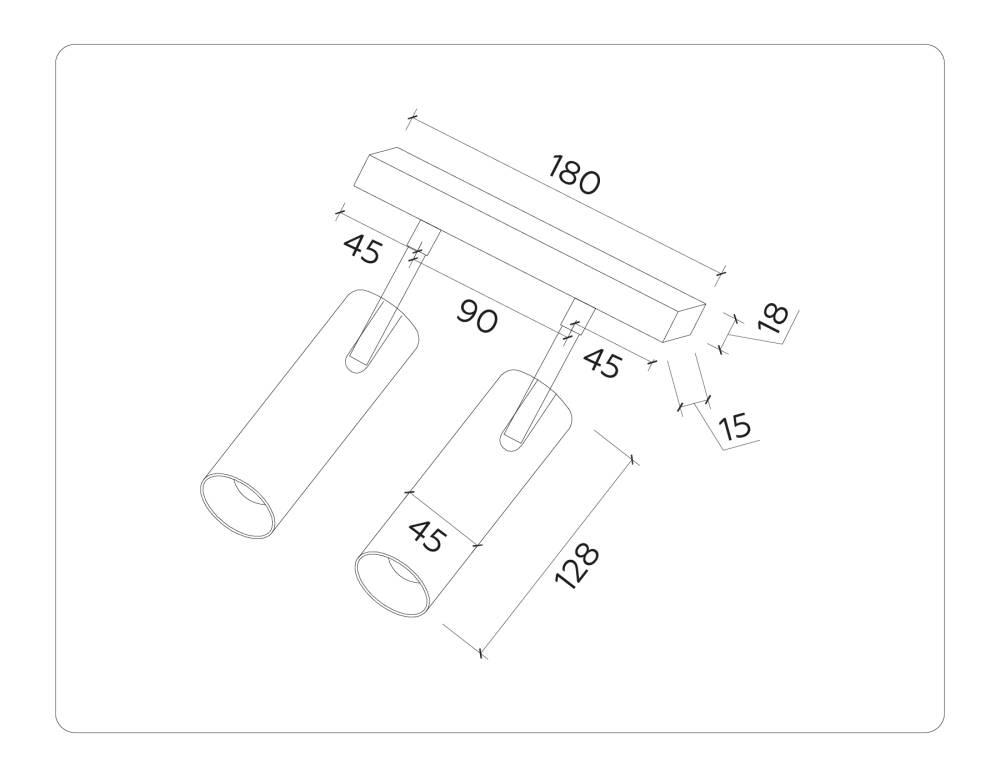 Трековый магнитный светильник Ambrella Light Track System GL3902