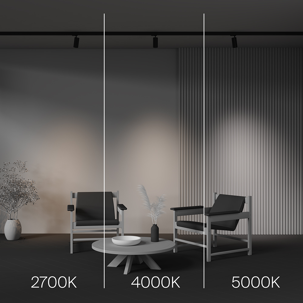 Трековый трехфазный светильник Maytoni Technical Three phase track system Trinity Focus Led TR197-3-12WCCT-M-B