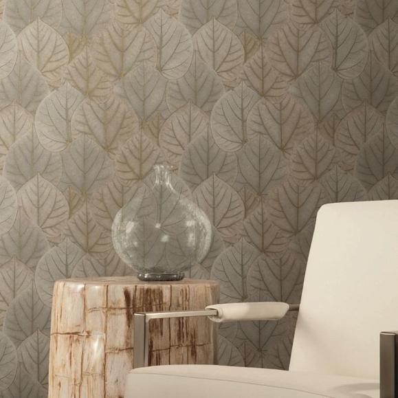 Обои York OS4243 Leaf Concerto Warm Taupe