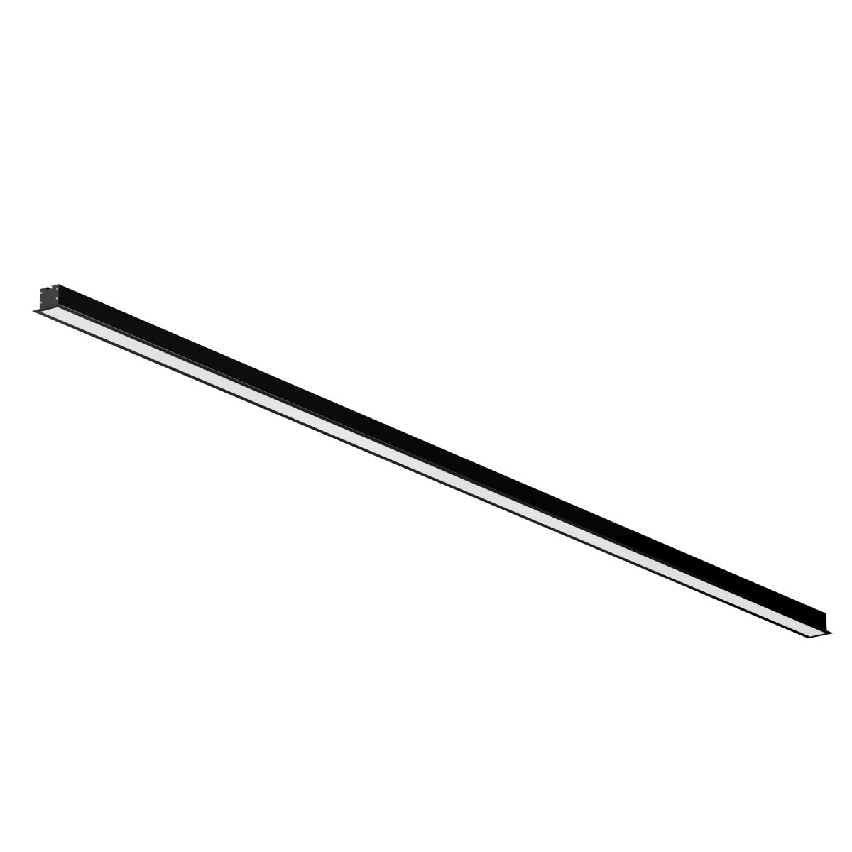 Линейный встраиваемый светильник Maytoni Technical 3000K 50x35 (Черный, 2 м) LL313015