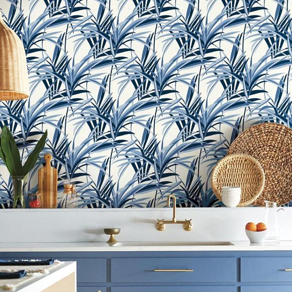 Обои York TC2602 Tropical Paradise Blues/White