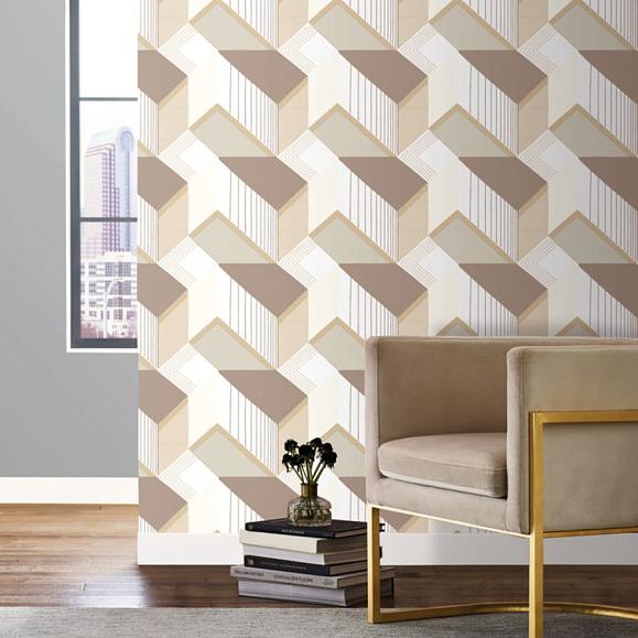 Обои York BW3881 Graphic Geo Blocks Neutral