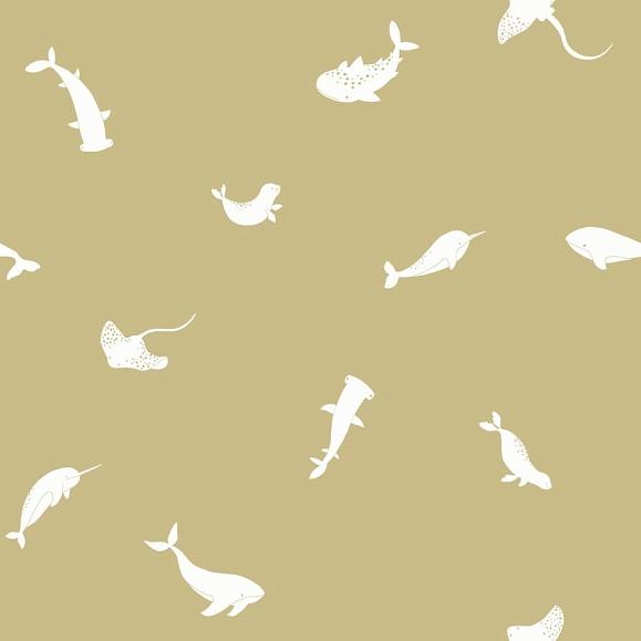 Обои Casadeco 200807207 Poetic Sea Olive