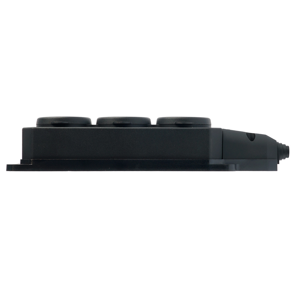 Розетка переносная 3-местная c/з Stekker RST16-3-44 250В 16А IP44 черный 50806
