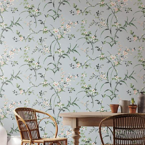 Обои York BL1743 Blossom Branches Light Grey