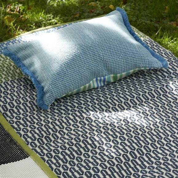 Подушка CCDG1553, Pompano Outdoor, Aqua, Designers Guild 60 x 45см