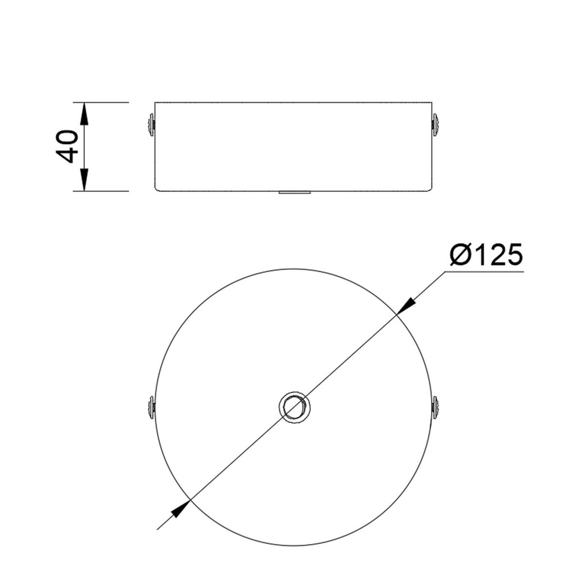 Основание потолочное 1L Mantra Modular Light Florones 9355