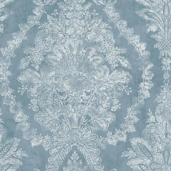 Обои York KT2213 Charleston Damask Blue