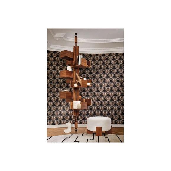Обои Casamance 76162140 Castalia Noir/mordoré