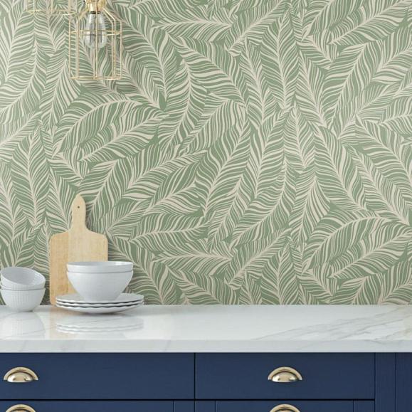 Обои York TC2717 Rainforest Canopy Green