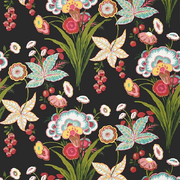 Обои Thibaut T20853 Pasadena Black