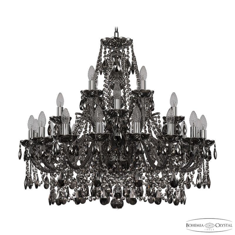 Подвесная люстра Bohemia Ivele Crystal 1411/16+4+4/300 Ni M731