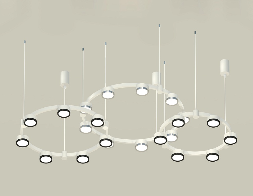 Комплект подвесного светильника Ambrella Light Techno Ring XR92082100 (A9208x3, C9241, C9236, C9231, N8118, N8113)