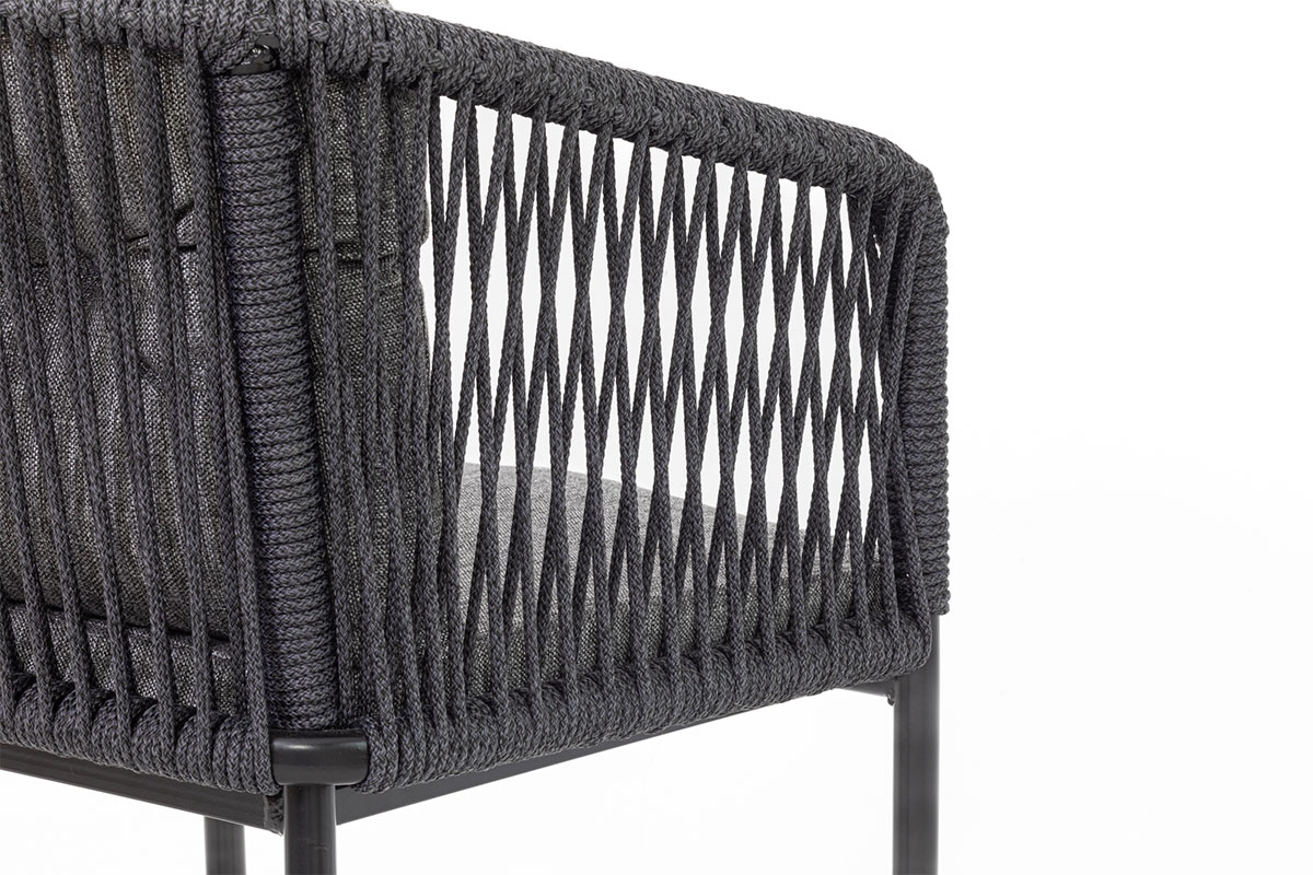 Стул-кресло MOKKA МАРСЕЛЬ / MARSEILLE плетёное из роупа
