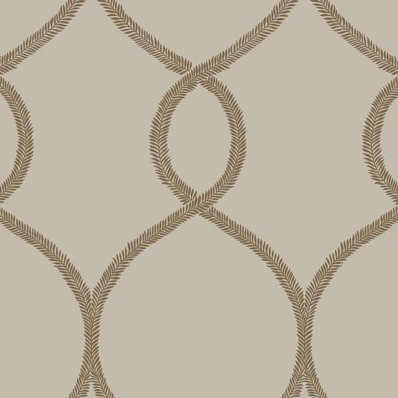 Обои York KT2237 Laurel Leaf Ogee Glint