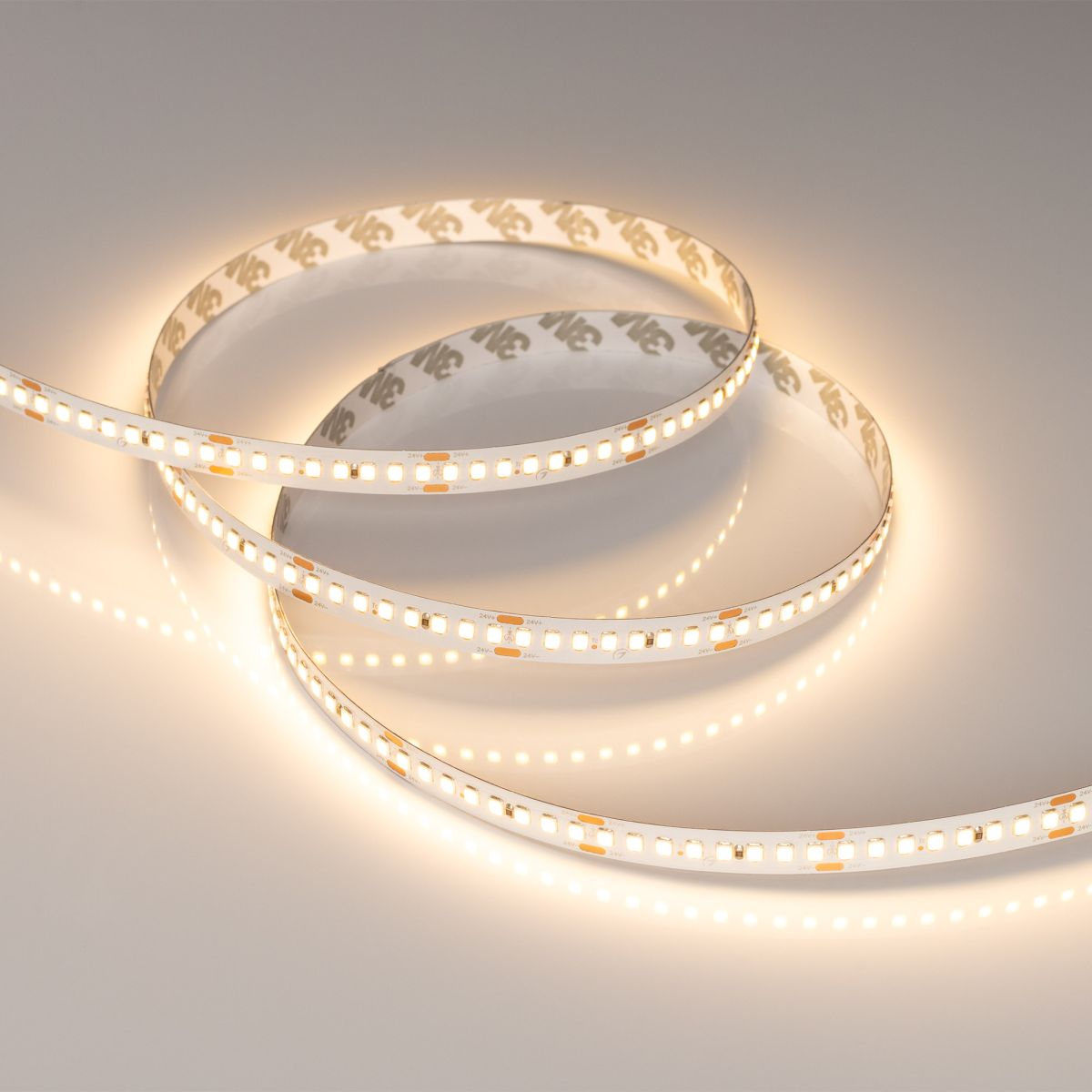 Светодиодная лента Arlight RT-A192-10mm 24V Warm2700 (17.6 W/m, IP20, 5m) (высок.эфф.150 лм/Вт) 038776(1)